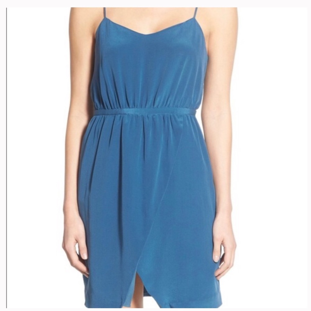LIKE NEW Madewell Blue Silk Dress